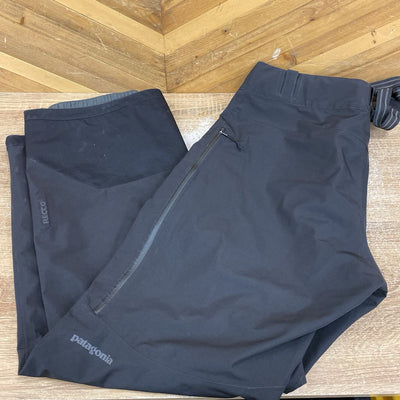 Patagonia - Men's Powder Bowl Shell Ski Pants - MSRP $400: Black-men-XL