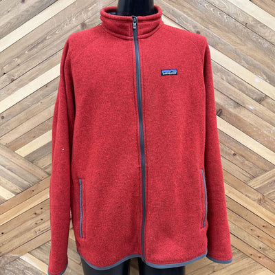 Patagonia - Men's Better Sweater Fleece Jacket - MSRP $199: Red-men-XL