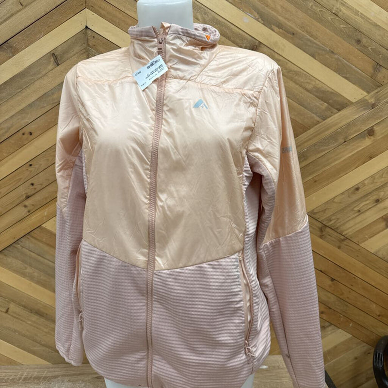 Orage- Grid fleece jacket- MSRP $135: Peach -women-LG