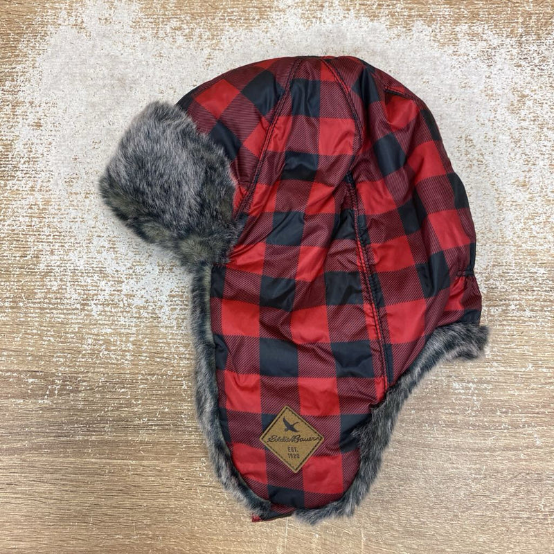 Eddie Bauer - Trapper Hat - MSRP $70: Red/Black-unisex-SM/MD