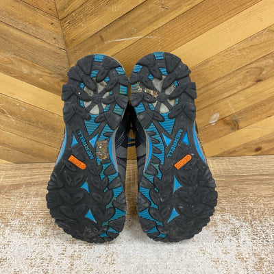 Merrell - Women's Waterproof Hiking Shoes - MSRP $170: Grey/Blue-women-W7