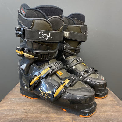 Rossignol - Women's Soft 3 Downhill Ski Boots - MSRP compared $800: Black/Gold-women-25.5