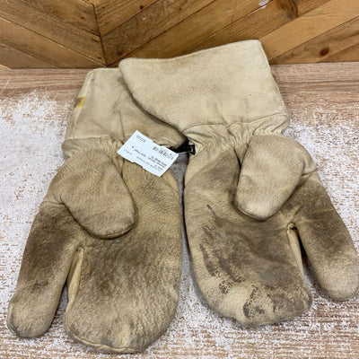 Watson Gloves - Split Finger Mitts: Beige-men-XL