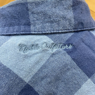 Noble Outfitters - Women's Flannel Shirt - MSRP comp $60: Blue-women-LG