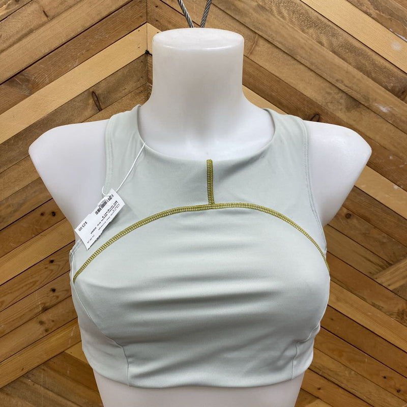 Lululemon- sports bra- MSRP $64: tan/green-women-8