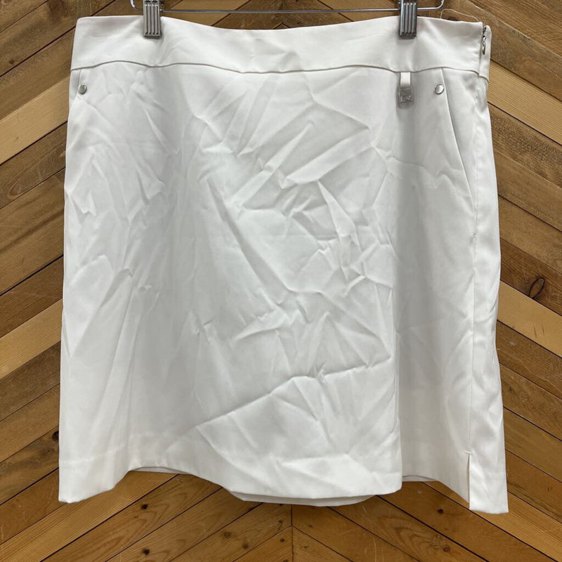 Cutter & Buck- golf skirt- MSRP $ 125: white -women-12