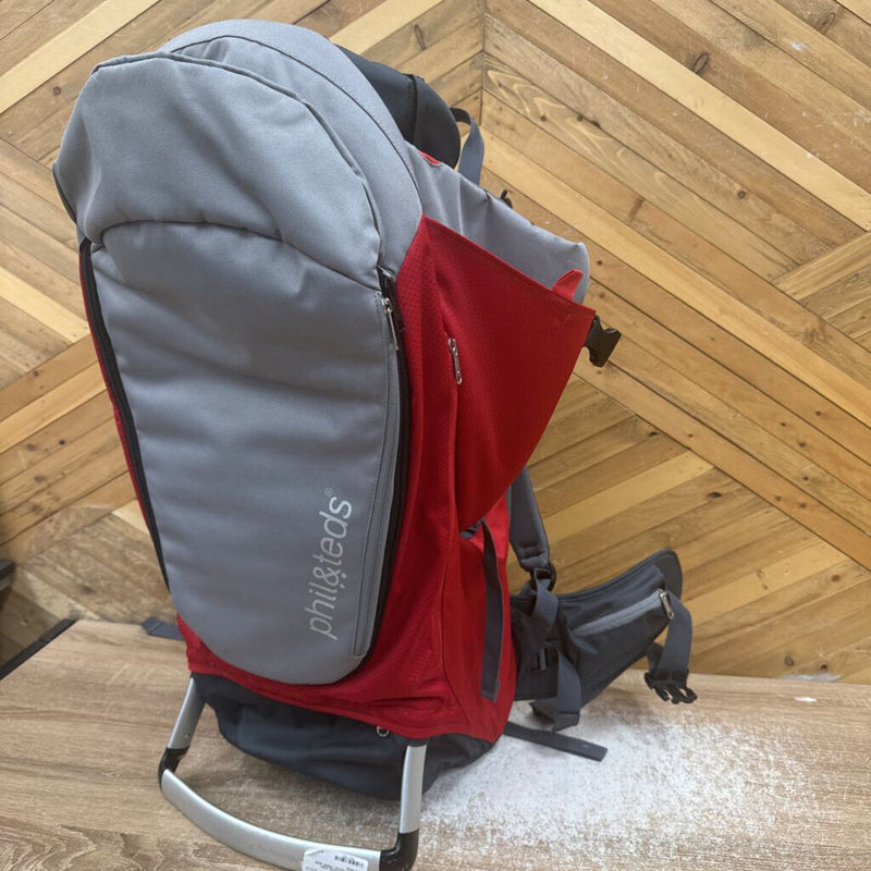 Phil & Ted - Escape child backpack carrier- MSRP $350: Red Grey --