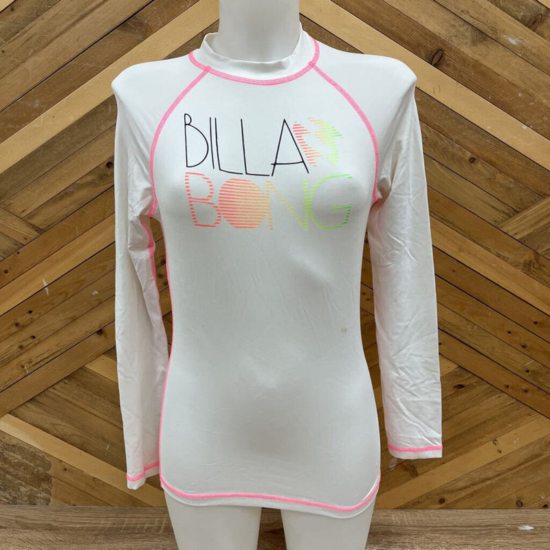 Billabong- Rash guard- NSRP $86: white -women-MD