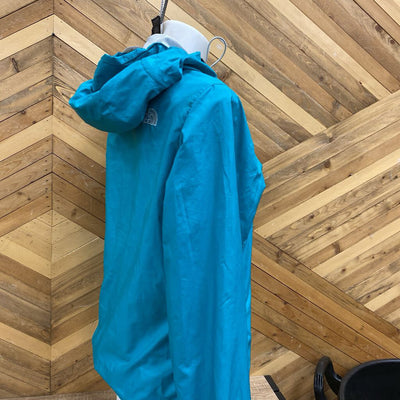 The North Face - Women's Hooded Windbreaker Jacket - MSRP $135: Teal Blue-women-MD