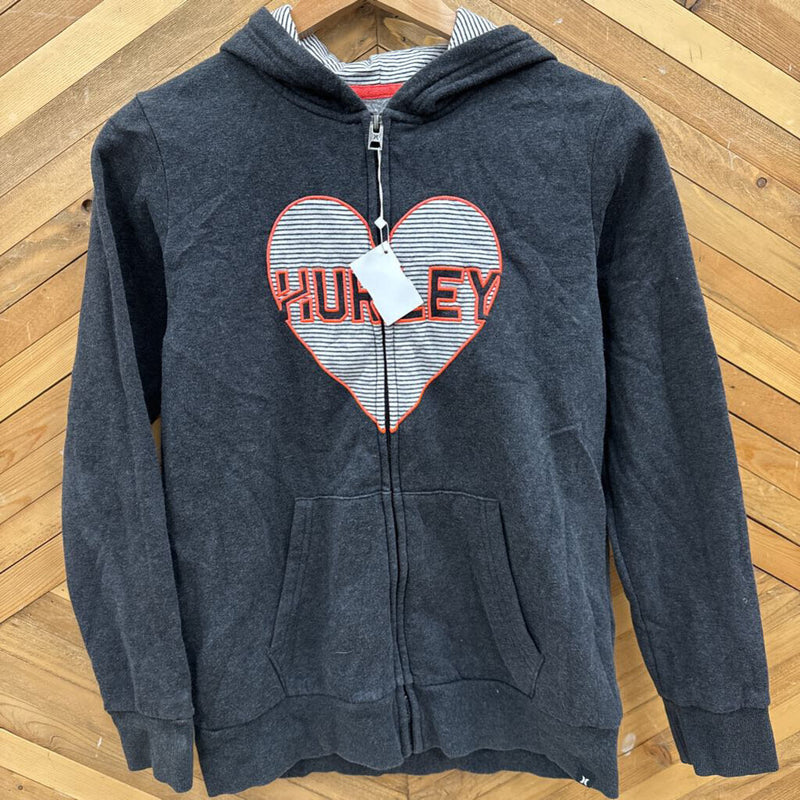 Hurley- Youth Zip Hoodie : Grey -children-XL Y