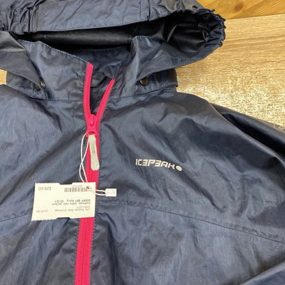 IcePeak- kid's rain jacket- MSRP $87: Navy -women-10/12Y