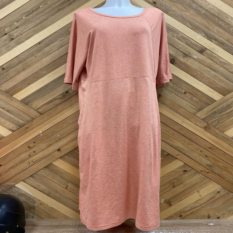 Columbia- t-shirt dress- MSRP $60: Orange -women-LG