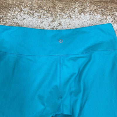 Lululemon - Women's Cropped Leggings: Turquoise Blue-women-8