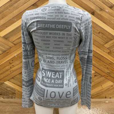 Lululemon - Women's L/S Shirt: Light Grey -women-6