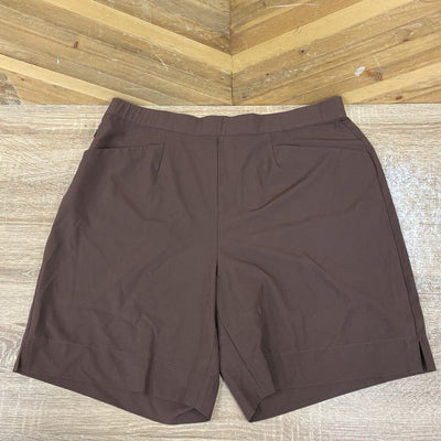 FIG - Women's Newton Bermuda Short - MSRP $100: Brown-women-XL