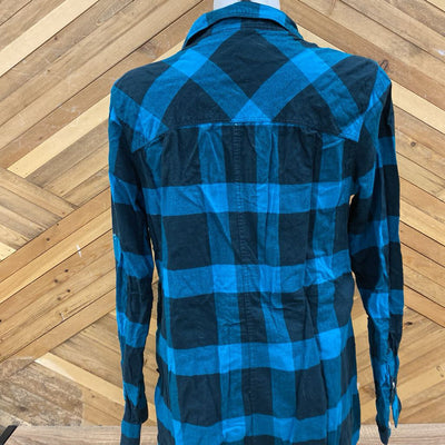 Mountain Hardwear - Women's Flannel Shirt: Teal/Black-women-MD