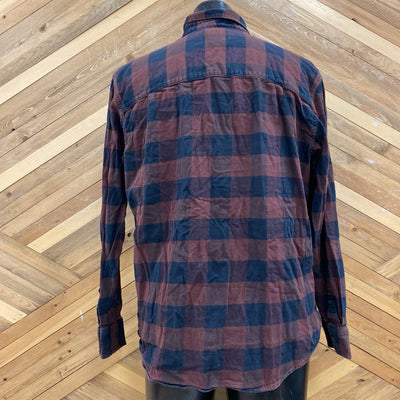 Wind River - Men's Flannel Shirt - MSRP $50: Brown/Black-women-LG