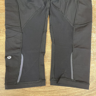 Lululemon - Women's Cropped Leggings: Black-women-6