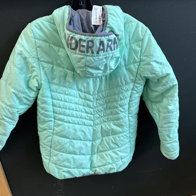 Under Armour - Kids' Puffer Jacket - MSRP $90: Grey / Teal-children-YXL