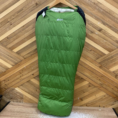 MEC - Kids' Explore Down Sleeping Bag - MSRP comp $190: Green/Black-children-