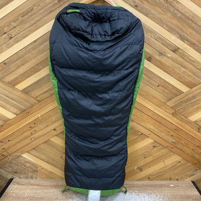 MEC - Kids' Explore Down Sleeping Bag - MSRP comp $190: Green/Black-children-