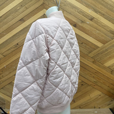 Dickies - Women's Quilted Bomber Jacket - MSRP $90: Pink-women-LG