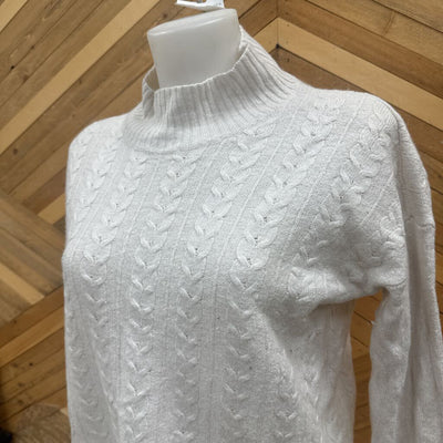 Sherpa - Women's Merino-Blend Knit Sweater - MSRP $150: White-women-XL