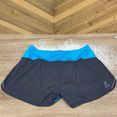 The North Face - Women's Flight Series Lined Running Shorts - MSRP $100: Blue Black-women-MD