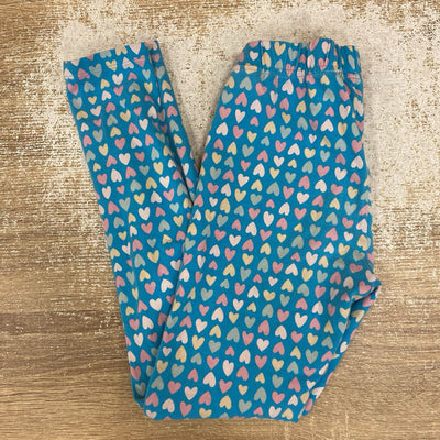 Lands End - Kids Leggings/ Pants - MSRP $25: Blue and coloured Hearts -girls-LG