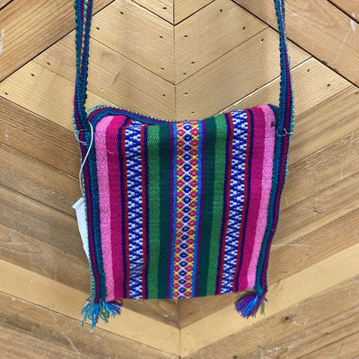 Peruvian- Purse : Pink Green --