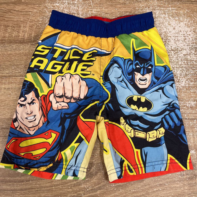 Justice League - Kids Swim Shorts: Blue Green Yellow-children-2T