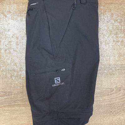 Salomon - Men's Wayfarer Zip-Off Hiking Pants - MSRP $150: black-men-32