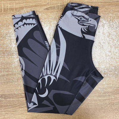 NoMiNoU - Women's Printed Leggings - MSRP $107: Black/Gray-women-XS