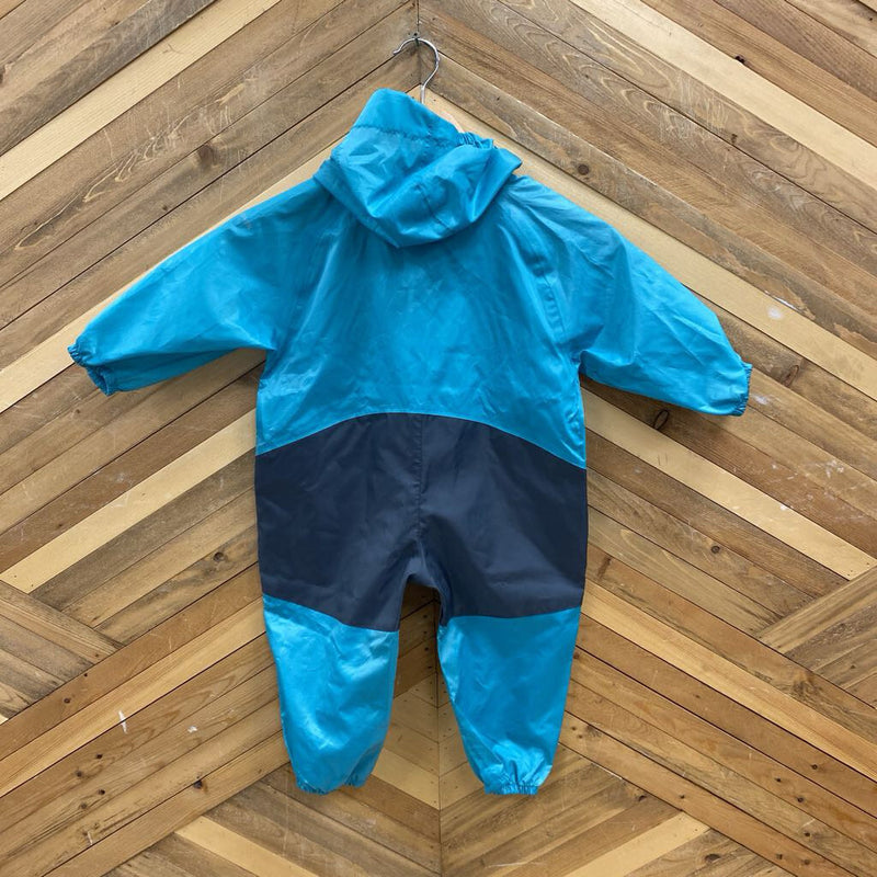 Cloudveil - Infant Rain Suit: Teal Blue / Grey-infant-18M