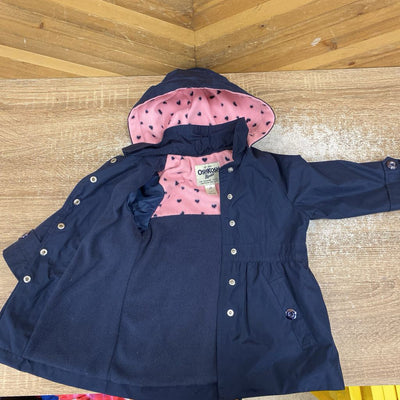 OshKosh B'gosh - Kids' Fleece-Lined Jacket - MSRP $48: Navy / Pink-children-2T