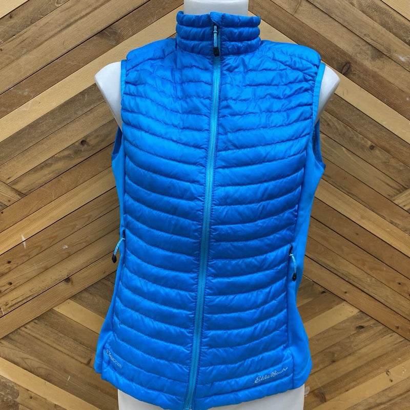 Eddie Bauer Women s Insulated Stormdown 800 Vest MSRP 180 Blue wo Life Outside Gear Exchange