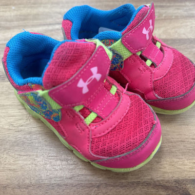 Under Armour - Infant Active Shoes : Pink / Blue / Green-infant-5T