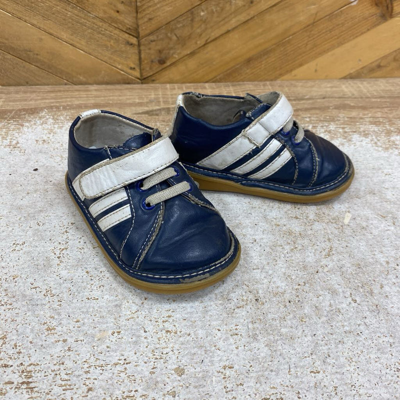 Wee Squeak - Infant Rubber Shoes - MSRP$56: Navy / White-infant-9T