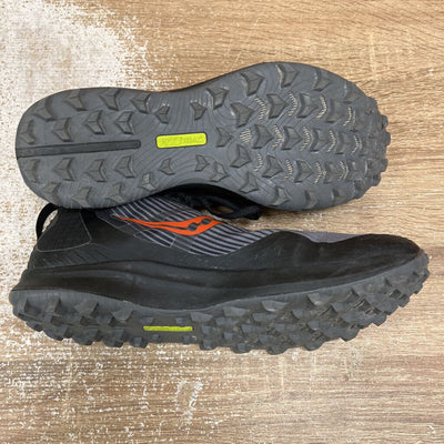 Saucony - Men's Peregrine 12 GTX Trail Running Shoes - MSRP $190: Black/Gray/Red-men-10.5