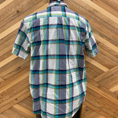 Patagonia - Men's Go To S/S Button-Up Shirt - MSRP $75: White/Blue/Brown/Green-men-LG