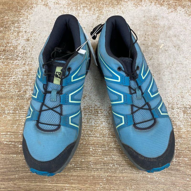 Salomon - Youth Hiking Speed Cross Shoes - MSRP $90: Light Blue / Grey-children-5Y