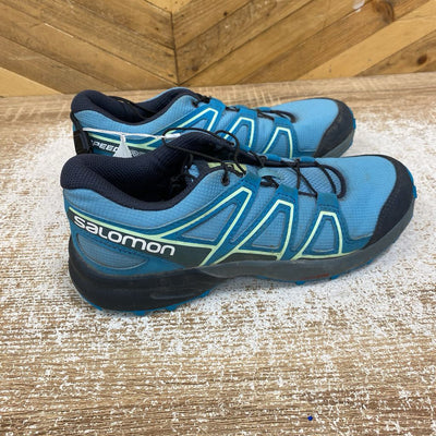 Salomon - Youth Hiking Speed Cross Shoes - MSRP $90: Light Blue / Grey-children-5Y