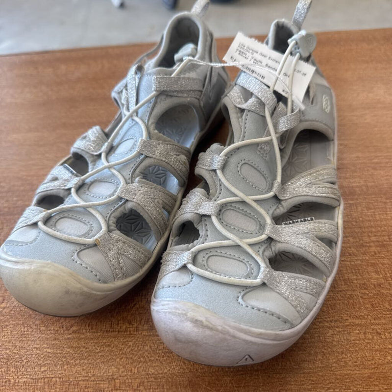 KEEN - Youth Sandals : Grey / Silver / White-children-4Y