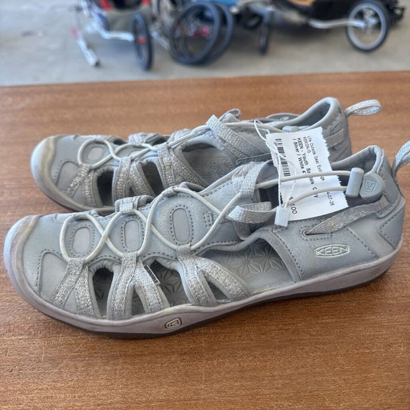 KEEN - Youth Sandals : Grey / Silver / White-children-4Y