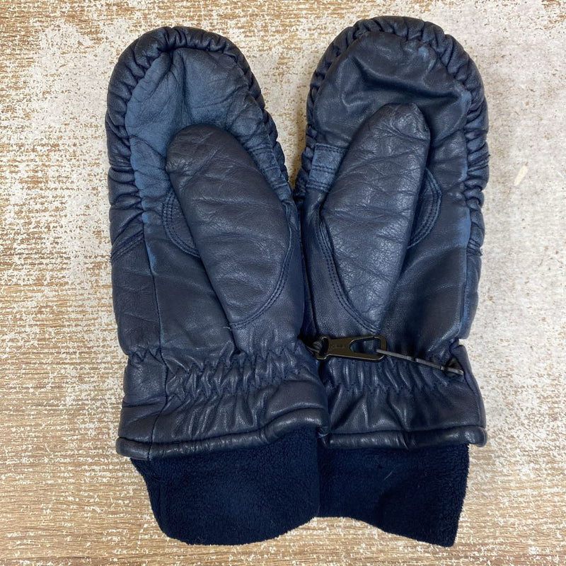 Kombi - Leather Mitts - MSRP $95: Dark Blue-women-MD