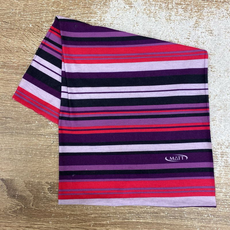 Matt - Neck Warmer: Purple/Red/Black-unisex-