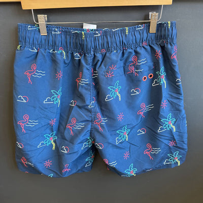 Blend - Swim Trunks - MSRP$55: Blue/Orange-men-LG