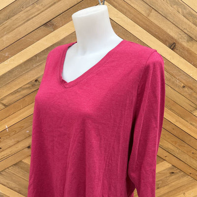 Eddie Bauer - Women's L/S T-Shirt - MSRP$38: Pink-women-XL