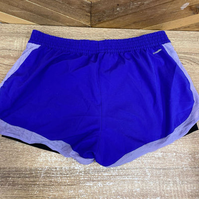 Adidas - Women's Active Shorts : Purple / Black-women-MD