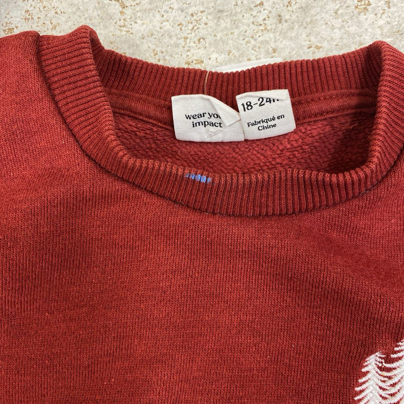 Tentree - Infant Crewneck Sweatshirt - MSRP$45: Red-infant-18-24 Months